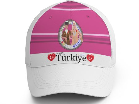 Basketball Cap GLOBAL FREEDOM UNITED© Couple Turkey Pink2 Online