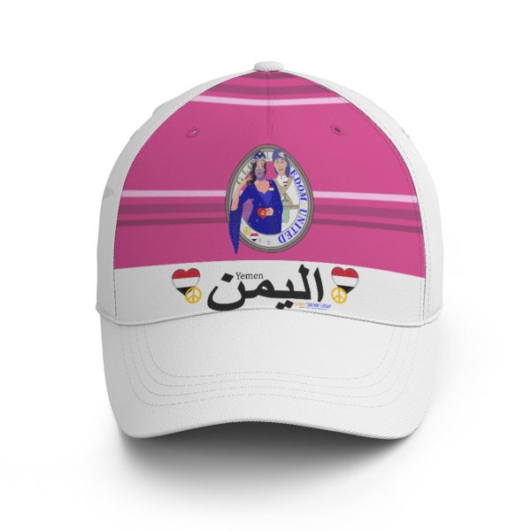 Basketball Cap GLOBAL FREEDOM UNITED© Couple Yemen Pink2 Discount