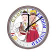 Wooden Wall Clock Without Scale Global Freedom United Couple Edition Croatia Supply