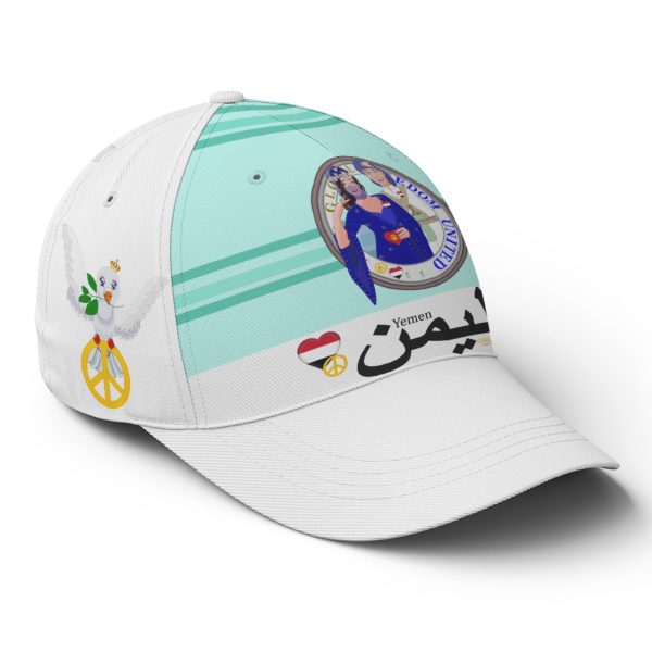 Basketball Cap GLOBAL FREEDOM UNITED© Couple Yemen Light Green Supply