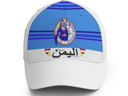 Basketball Cap GLOBAL FREEDOM UNITED© Couple Yemen Deep Blue Sale