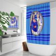 GLOBAL FREEDOM UNITED© Couple Yemen Deep Blue -  Quick-drying Shower Curtain Discount