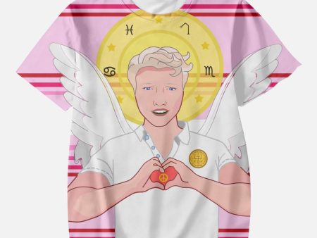 AOP Kids  Short T-Shirts  GLOBAL FREEDOM UNITED ARCHANGEL RAPHAEL GERMAN PINK2 Online Sale