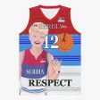 Basketball Jersey GLOBAL FREEDOM UNITED COUPLE EDITION SERBIA MEN V1 12 Supply