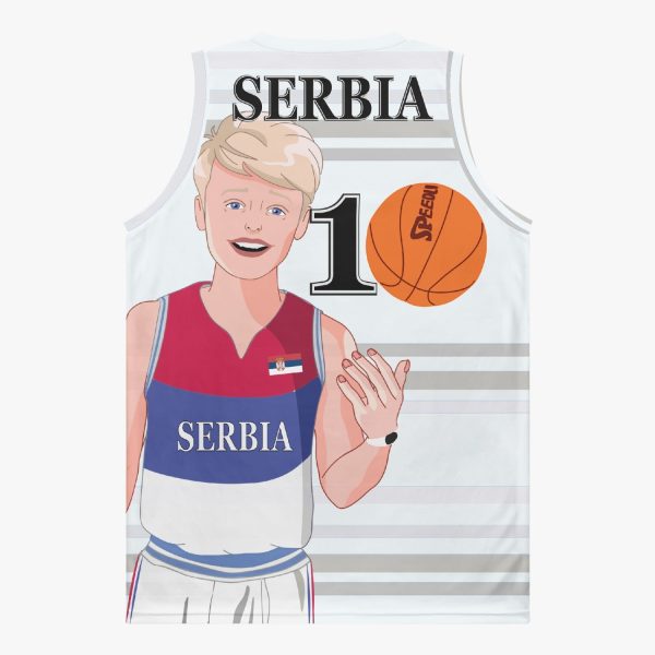 Basketball Jersey GLOBAL FREEDOM UNITED COUPLE EDITION SERBIA MEN V2 1 on Sale