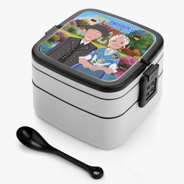 Double-layer Lunch Box GLOBAL FREEDOM UNITED© COUPLE GERMANY BLUE DRESS Online