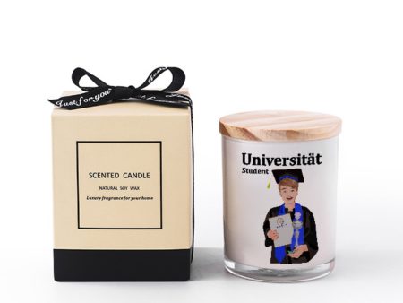 Scented Soy Candle Global Freedom United Student Boy Silver Place Brown Hair 1 Hot on Sale