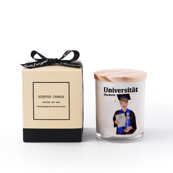 Scented Soy Candle Global Freedom United Student Boy Silver Place Brown Hair 1 Hot on Sale