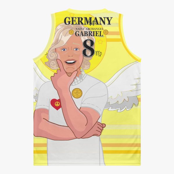 Basketball Jersey GLOBAL FREEDOM UNITED ARCHANGEL GABRIEL GERMANY 8 on Sale