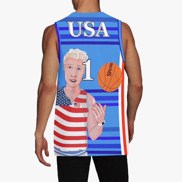 Basketball Jersey GLOBAL FREEDOM UNITED©  COUPLE EDITION USA V1 1 Fashion