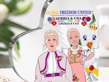 Acryl Heart  GLOBAL FREEDOM UNITED© Women Serbia & USA Supply