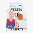 Basketball Jersey GLOBAL FREEDOM UNITED COUPLE EDITION SERBIA MEN V2 10 Online