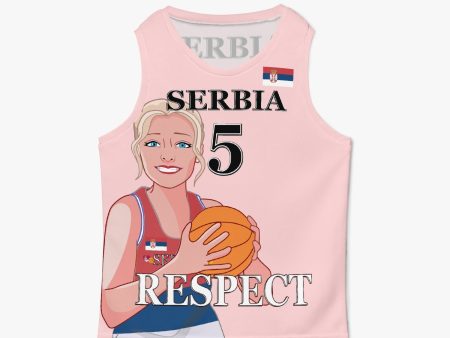 Kids Basketball Jersey GLOBAL FREEDOM UNITED GIRLS SERBIA 5 Supply