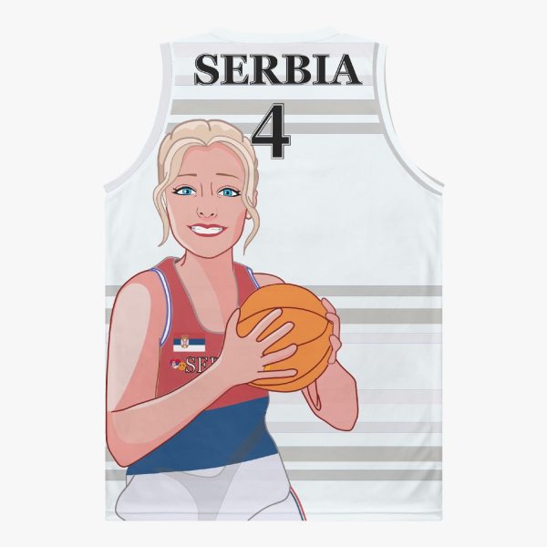 Basketball Jersey GLOBAL FREEDOM UNITED COUPLE EDITION WOMEN SERBIA v2 4 For Sale