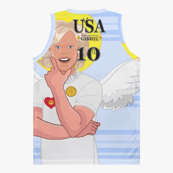 Basketball Jersey GLOBAL FREEDOM UNITED ARCHANGEL GABRIEL USA 10 Cheap