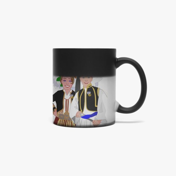 Color Changing Magic Mug GLOBAL FREEDOM UNITED© COUPLE GREECE Fashion