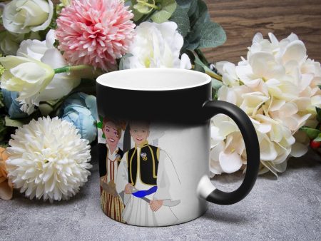 Color Changing Magic Mug GLOBAL FREEDOM UNITED© COUPLE GREECE Fashion