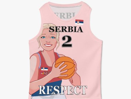 Kids Basketball Jersey GLOBAL FREEDOM UNITED GIRLS SERBIA 2 For Cheap