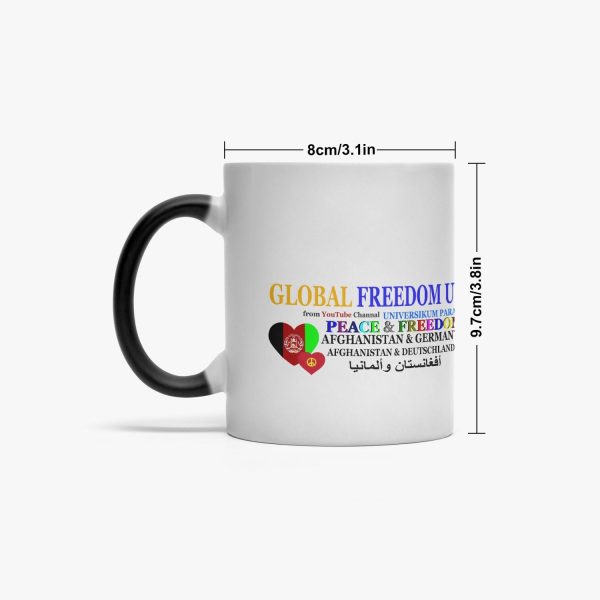 Color Changing Magic Mug GLOBAL FREEDOM UNITED© WOMEN AFGHANISTAN & GERMANY For Cheap