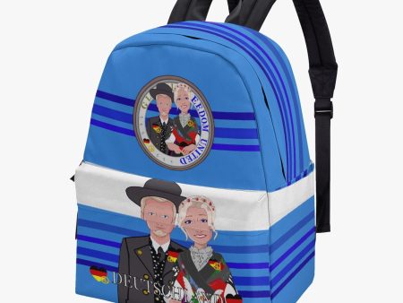 All-over-print Canvas Backpack GLOBAL FREEDOM UNITED COUPLE EDITION GERMANY V1 DEEP BLUE Supply