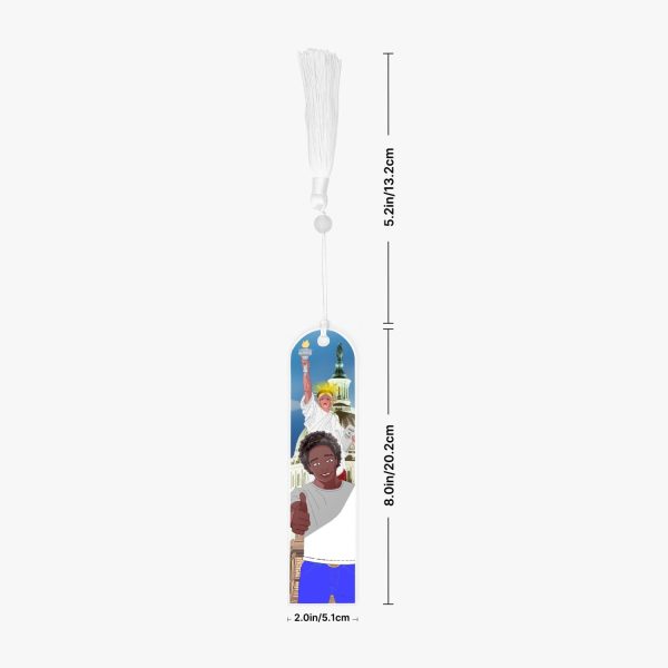 Acrylic Bookmark - Semicircle  GLOBAL FREEDOM UNITED© USA BOY V1 Supply