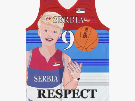 Basketball Jersey GLOBAL FREEDOM UNITED COUPLE EDITION SERBIA MEN V1 9 For Discount