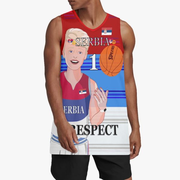 Basketball Jersey GLOBAL FREEDOM UNITED COUPLE EDITION SERBIA MEN V1 1 Hot on Sale