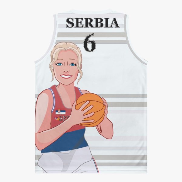 Basketball Jersey GLOBAL FREEDOM UNITED COUPLE EDITION WOMEN SERBIA v2 6 Online