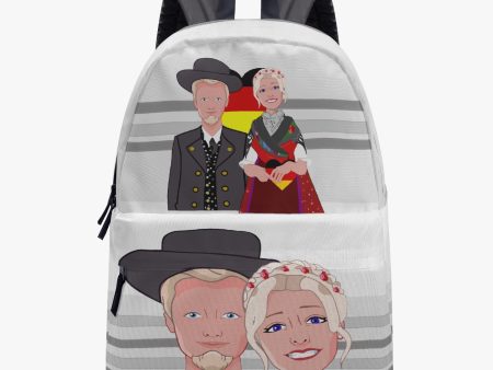 GLOBAL FREEDOM UNITED COUPLE GERMANY  All-over-print Canvas Backpack Online Hot Sale