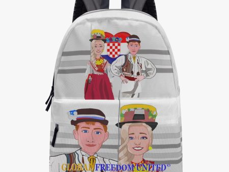 ALL OVER PRINT CANVAS BACKPACK  GLOBAL FREEDOM UNITED COUPLE CROATIA VERSION 2 Online now