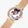 GLOBAL FREEDOM UNITED© Afro American - New Stylish Ultra-Thin Quartz Watch (With Indicators) Online Sale