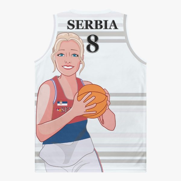 Basketball Jersey GLOBAL FREEDOM UNITED COUPLE EDITION WOMEN SERBIA v2 8 Cheap