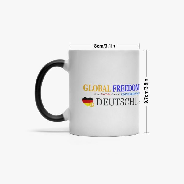 Color Changing Magic Mug GLOBAL FREEDOM UNITED© COUPLE GERMANY TRADITION Discount