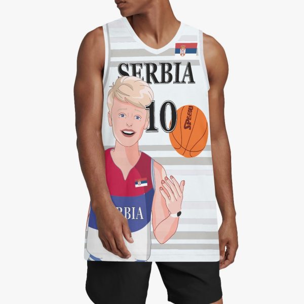 Basketball Jersey GLOBAL FREEDOM UNITED COUPLE EDITION SERBIA MEN V2 10 Supply