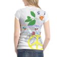 Women´s T-shirt GLOBAL FREEDOM UNITED© Women Ukraina & Russia Wight Anti War Fashion