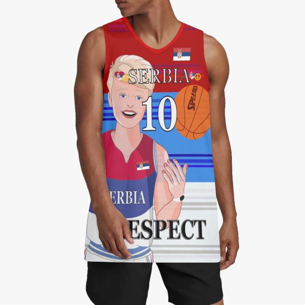 Basketball Jersey GLOBAL FREEDOM UNITED COUPLE EDITION SERBIA MEN V1 10 Online Sale