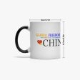 Color Changing Magic Mug GLOBAL FREEDOM UNITED© COUPLE CHINA Sale