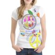 Women´s T-shirt GLOBAL FREEDOM UNITED© Women Ukraina & Russia Wight Anti War Fashion