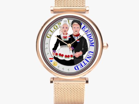 GLOBAL FREEDOM UNITED© Couple Nederland New Stylish Ultra-Thin Quartz Watch Online Sale