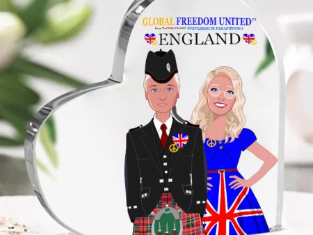 Acryl Heart Global Freedom United Couple Edition England Supply