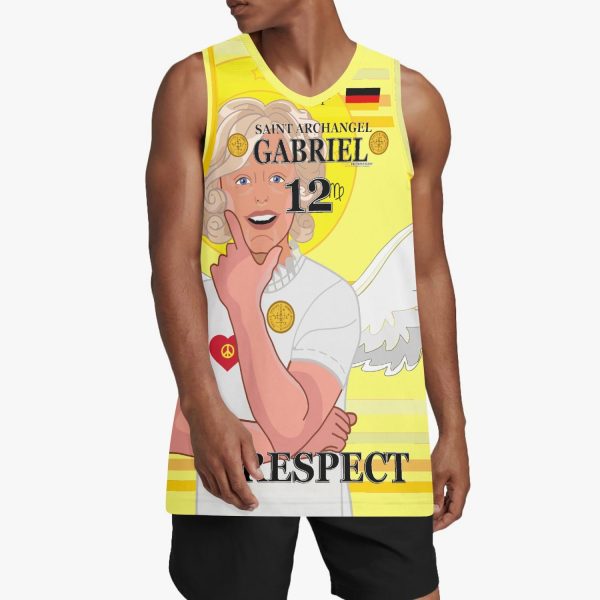 Basketball Jersey GLOBAL FREEDOM UNITED ARCHANGEL GABRIEL GERMANY 12 For Discount