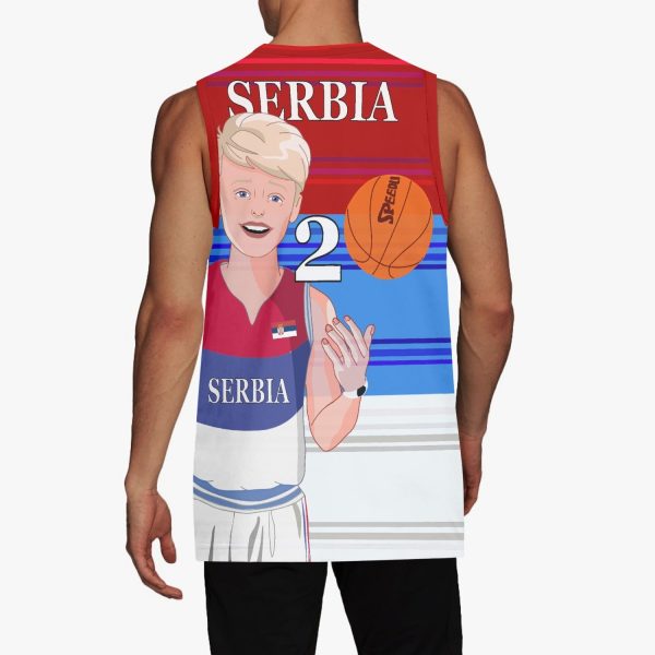 Basketball Jersey GLOBAL FREEDOM UNITED COUPLE EDITION SERBIA MEN V1 2 Supply