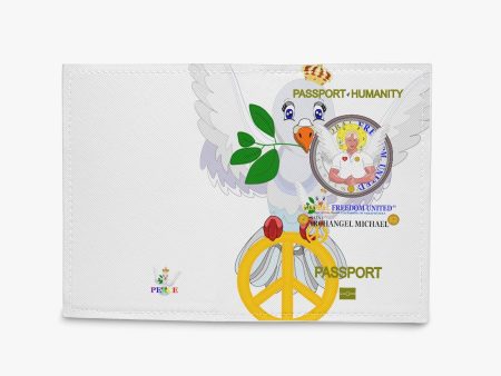 Passport Cover GLOBAL FREEDOM UNITED© ARCHANGEL MICHAEL ENGLISH SPIRITUEL PROTECTION on Sale