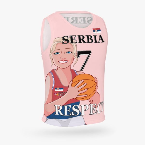 Kids Basketball Jersey GLOBAL FREEDOM UNITED GIRLS SERBIA 7 Cheap