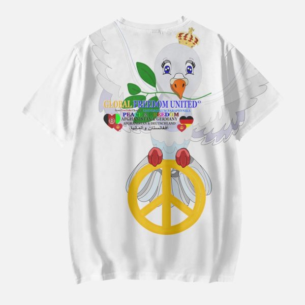 Short T-Shirts for Girls GLOBAL FREEDOM UNITED AFGHANISTAN & GERMANY V2 2 Sale