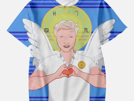 AOP Kids  Short T-Shirts GLOBAL FREEDOM UNITED ARCHANGEL RAPHAEL GERMAN DEEP BLUE on Sale