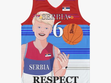 Basketball Jersey GLOBAL FREEDOM UNITED COUPLE EDITION SERBIA MEN V1 6 Online Hot Sale