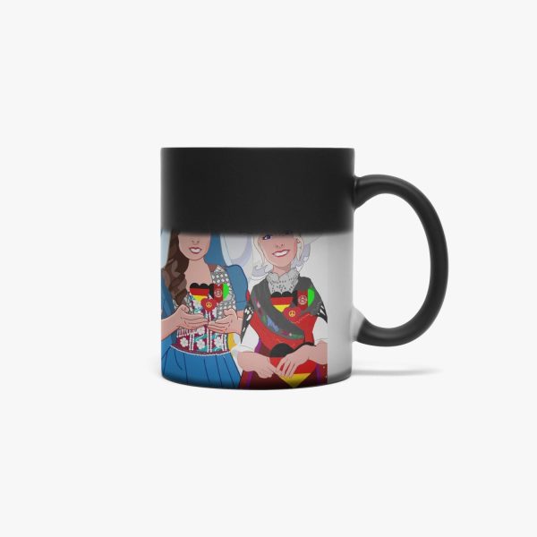 Color Changing Magic Mug GLOBAL FREEDOM UNITED© WOMEN AFGHANISTAN & GERMANY For Cheap