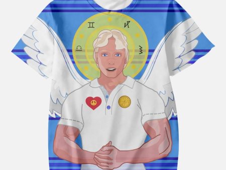 AOP Kids  Short T-Shirts GLOBAL FREEDOM UNITED ARCHANGEL MICHAEL GERMAN  DEEP BLUE Cheap