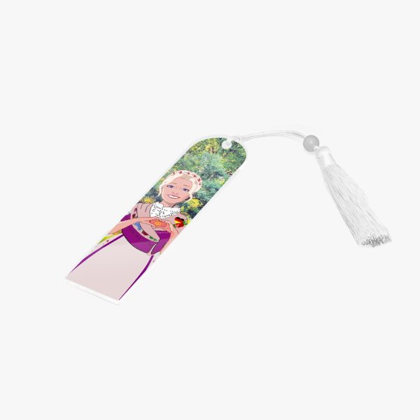 Acrylic Bookmark - Semicircle GLOBAL FREEDOM UNITED© German Girl Pink Fashion